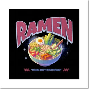 Ramen Vegetarian Noodles Kawaii Japan Vintage Posters and Art